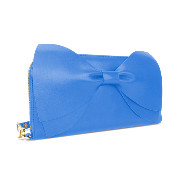 Sienna Jones Marina Clutch in Blue leather