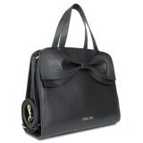 Sienna Jones Marina Bow Bag in Black - Detachable shoulder strap