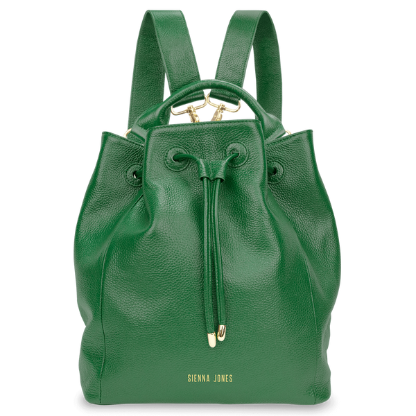 Sienna Jones Classic Bucket Bag in green - Detachable straps