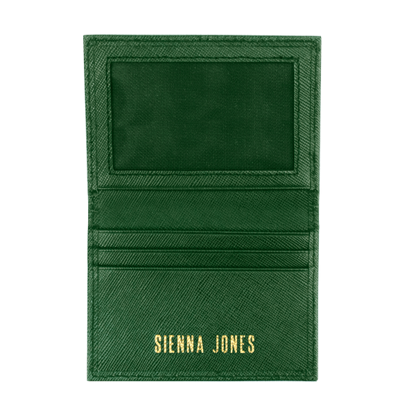 Sienna Jones card holder - Gold logo print
