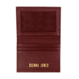Sienna Jones card holder - Gold logo print