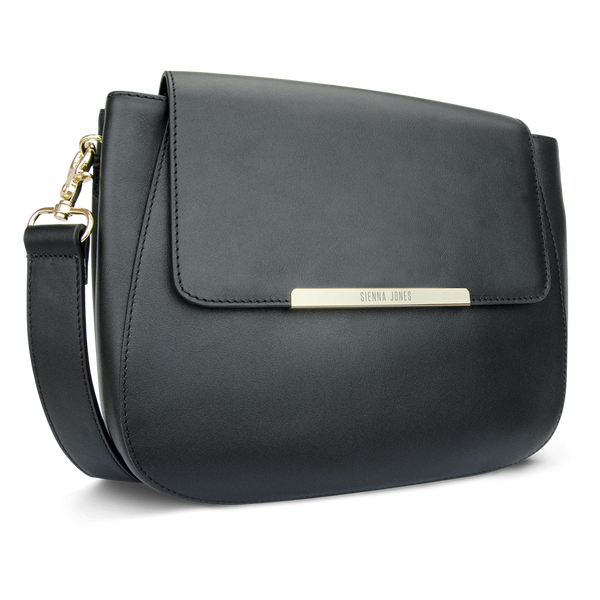Sienna Jones Large Cross Body Black leather