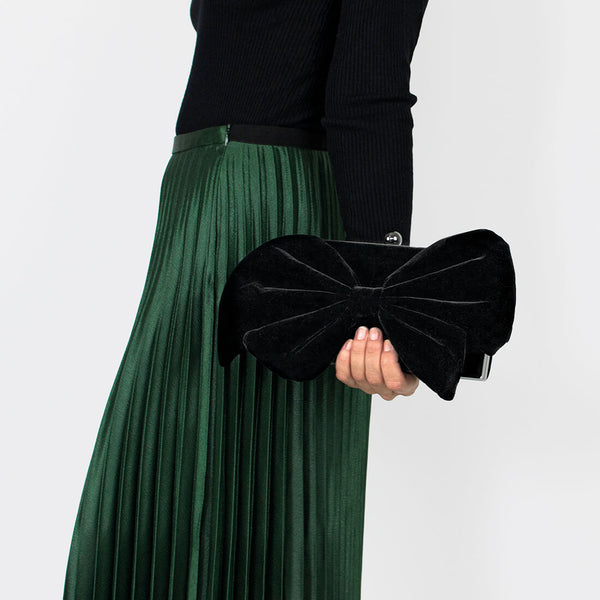 Limited Edition Bow Clutch - Black