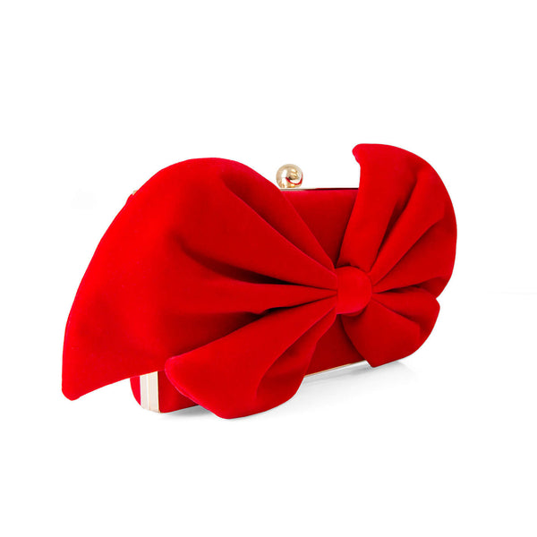 Limited Edition Bow Clutch - Red
