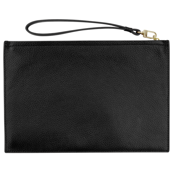 Sienna Jones Classic Pouch in Black leather - Reverse