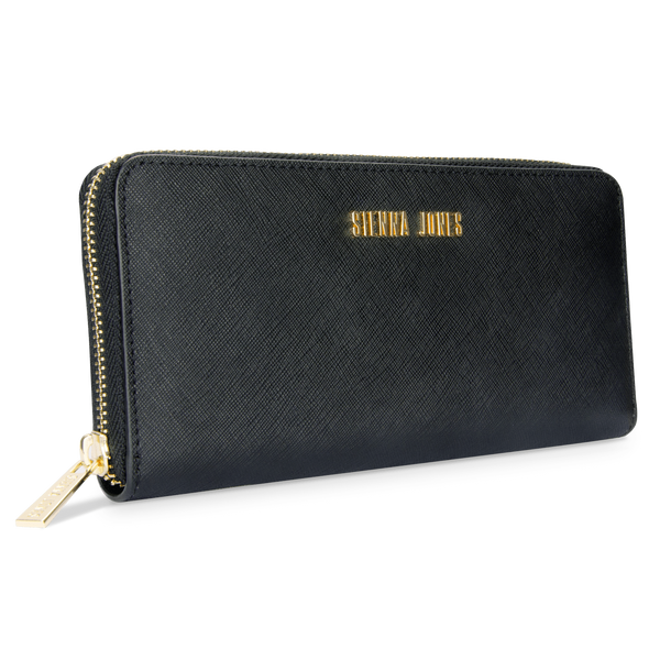 Sienna Jones Zip Around Purse in Black