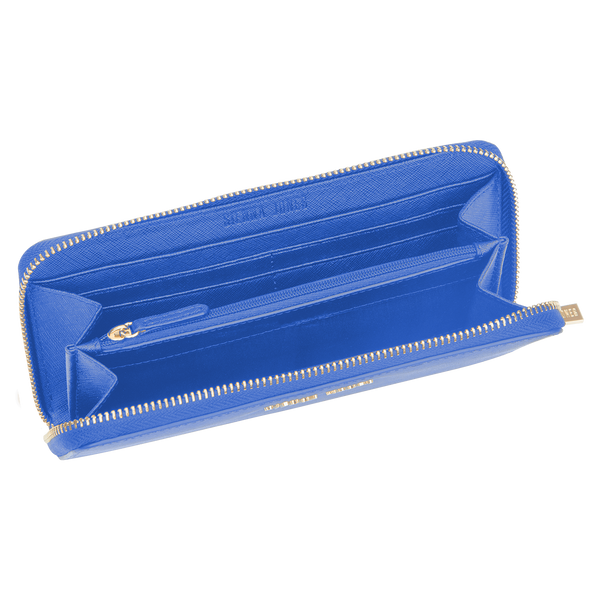 Sienna Jones Zip Around Purse in Blue - Inner