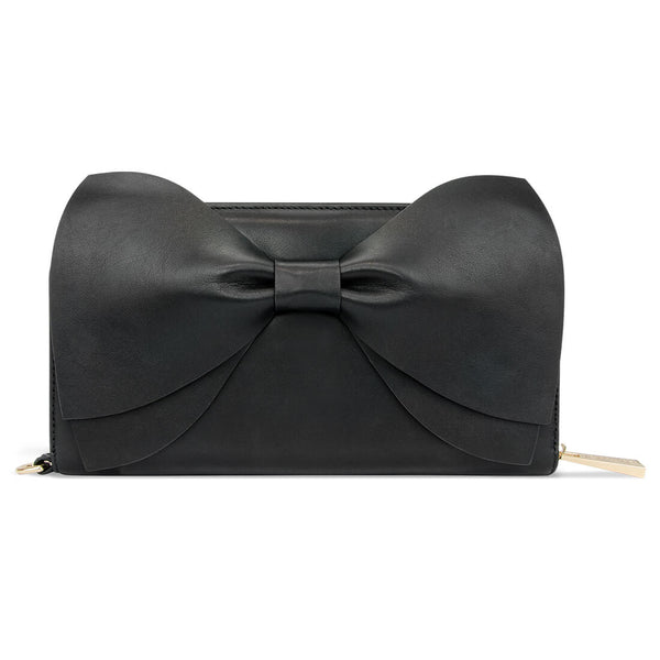 Princess Marina Bow Clutch - Raven Black