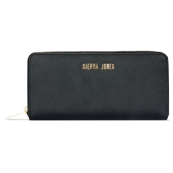 Zip Around Purse - Raven Black