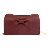 Princess Marina  Bow Clutch - Wine Red