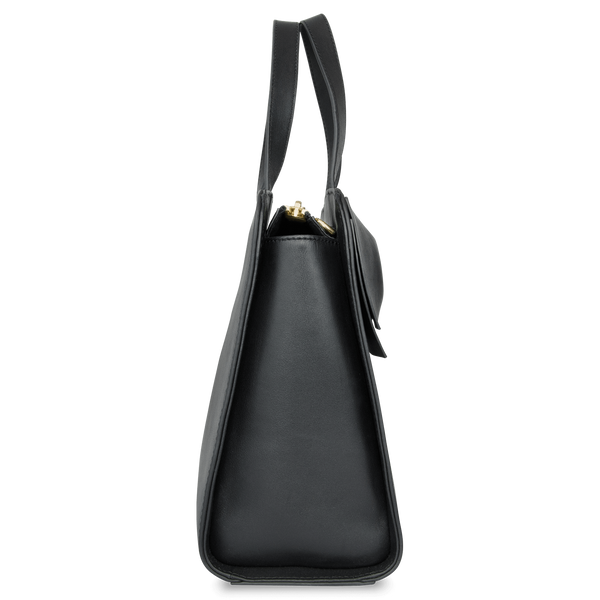 Sienna Jones Marina Bow Bag in Black - Side