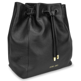 Sienna Jones Classic Bucket Bag in Black leather