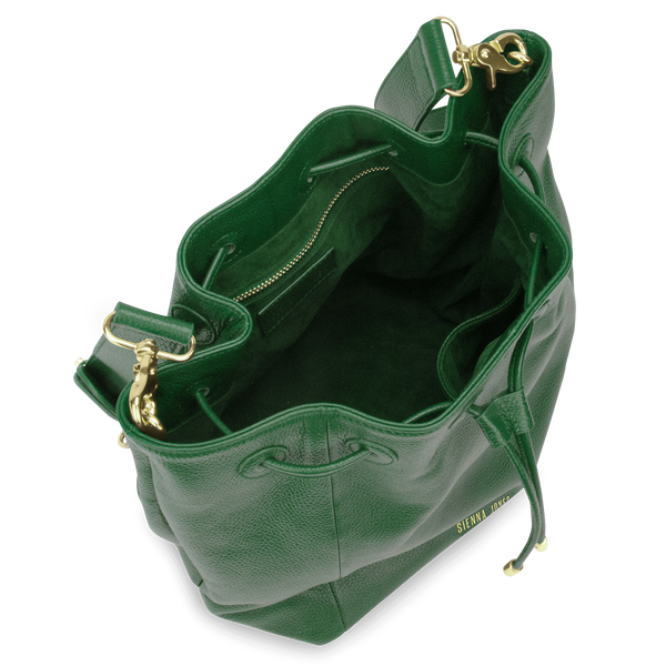 Sienna Jones Classic Bucket Bag in green - Fully lined