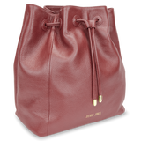 Sienna Jones Classic Bucket Bag in Red leather