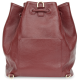 Sienna Jones Classic Bucket Bag in Red leather - Reverse