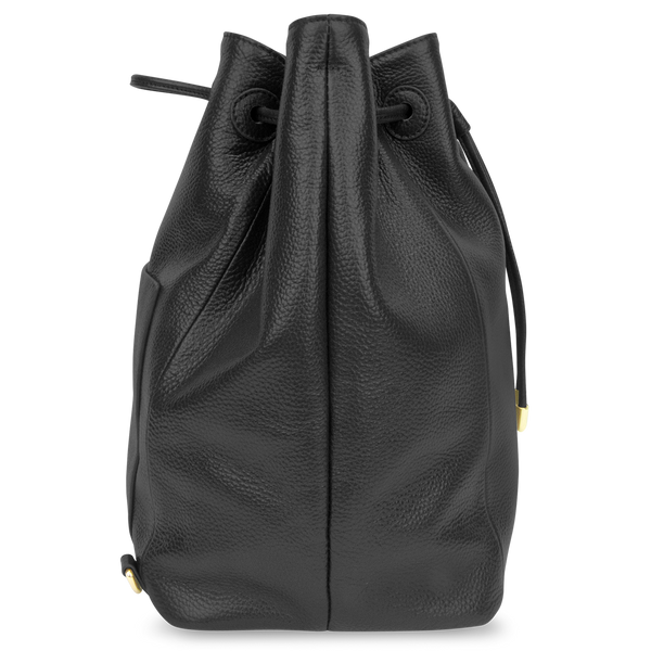 Sienna Jones Classic Bucket Bag in Black - Side