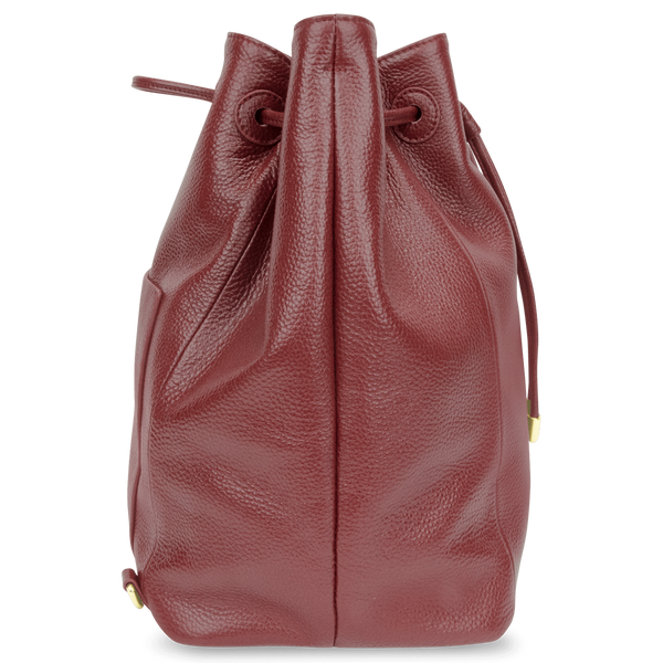 Sienna Jones Classic Bucket Bag in Red - Side