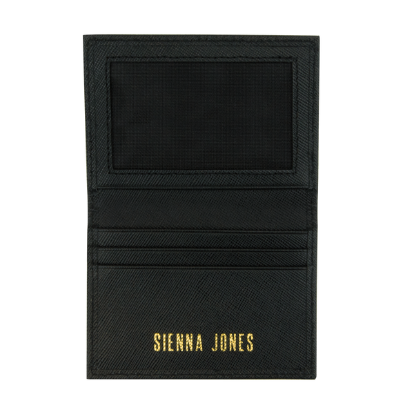 Sienna Jones Card holder - Gold embossed logo 