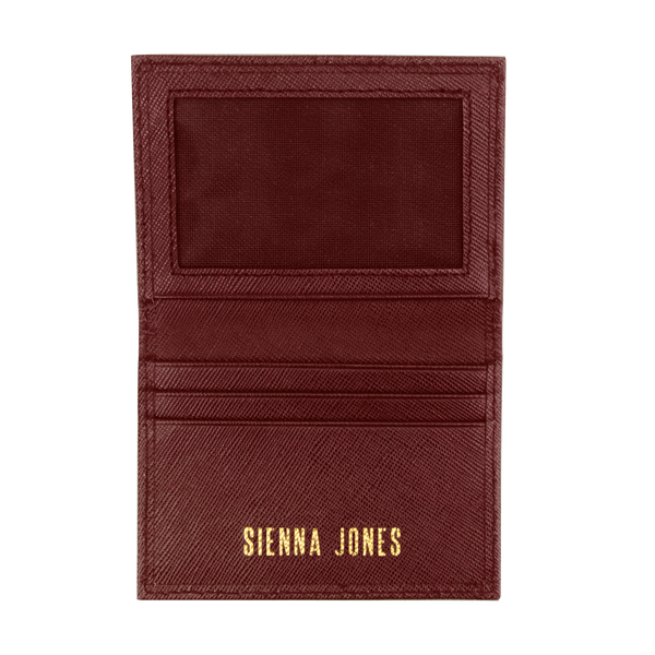 Sienna Jones card holder - Gold logo print