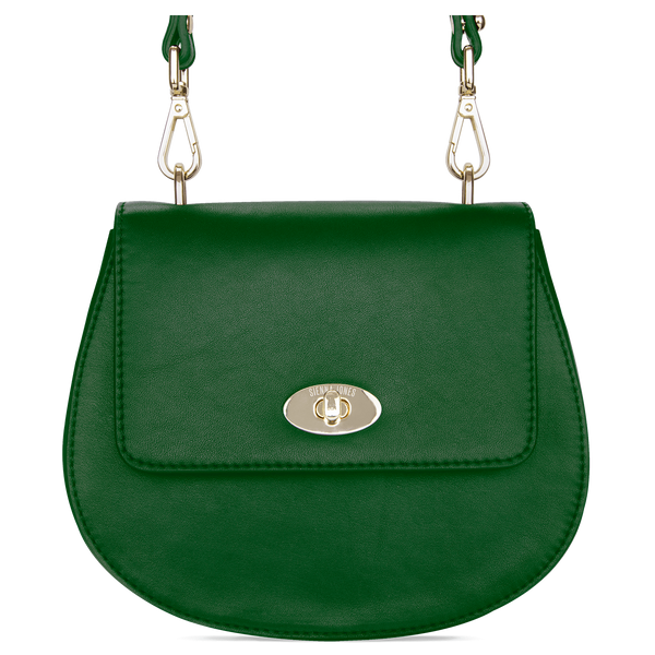 Sienna Jones Cross Body Bag in green leather