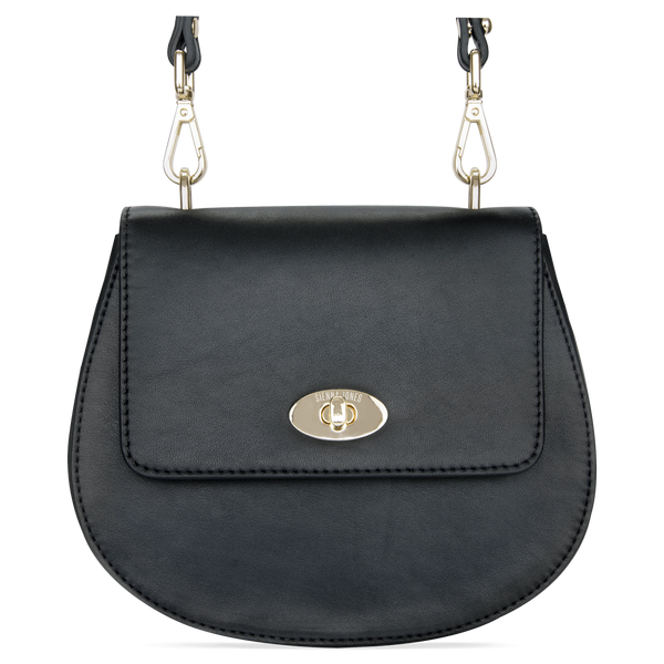 Sienna Jones Cross Body Bag in Black leather