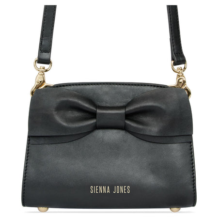 Princess Marina Bow Clutch - Raven Black