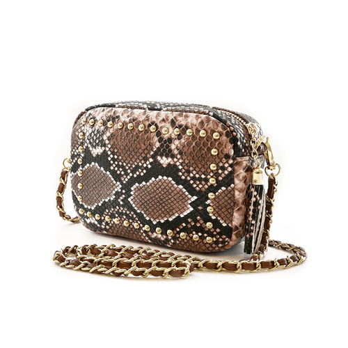 Sophie Stanbury Cross Body Bag - Blush Python