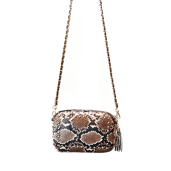 Sophie Stanbury Cross Body Bag - Blush Python